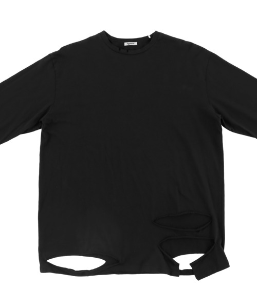 Figments（フィグメンツ）の「デストロイロンT（Tシャツ/カットソー・レディース・ホワイト/ブラック・FREE）」の4枚目の写真