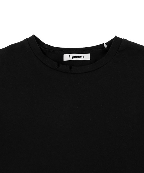 Figments（フィグメンツ）の「デストロイロンT（Tシャツ/カットソー・レディース・ホワイト/ブラック・FREE）」の7枚目の写真