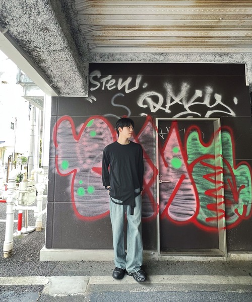 Figments（フィグメンツ）の「デストロイロンT（Tシャツ/カットソー・レディース・ホワイト/ブラック・FREE）」の10枚目の写真