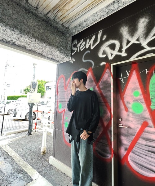 Figments（フィグメンツ）の「デストロイロンT（Tシャツ/カットソー・レディース・ホワイト/ブラック・FREE）」の11枚目の写真