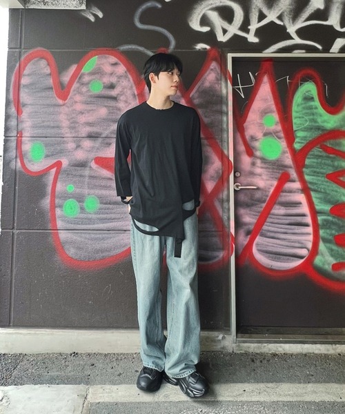 Figments（フィグメンツ）の「デストロイロンT（Tシャツ/カットソー・レディース・ホワイト/ブラック・FREE）」の15枚目の写真