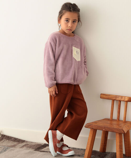 B:MING by BEAMS(ビーミングバイビームス)の「B:MING by BEAMS / ニット ワイド パンツ(90~140cm)(その他パンツ・キッズ・グリーン/ベージュ系その他・MEDIUM/SMALL/LARGE)」の3枚目の写真