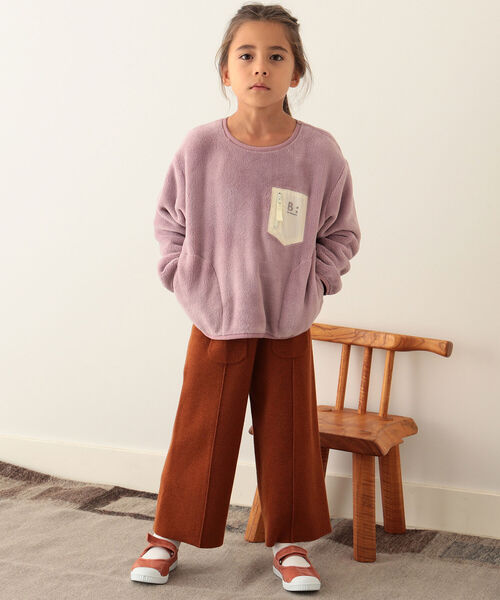 B:MING by BEAMS(ビーミングバイビームス)の「B:MING by BEAMS / ニット ワイド パンツ(90~140cm)(その他パンツ・キッズ・グリーン/ベージュ系その他・MEDIUM/SMALL/LARGE)」の8枚目の写真