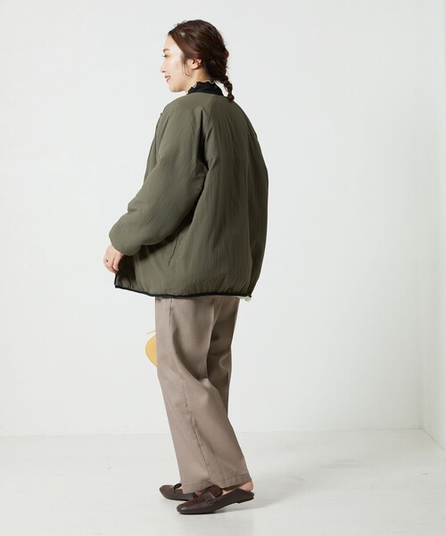 FREAK'S STORE（フリークスストア）の「【WEB限定】リバーシブルボアフリースブルゾン（2WAY・リバーシブル）（ブルゾン・レディース・ブラック/ベージュ/オフホワイト/オリーブ/サックスブルー・SMALL/MEDIUM）」の17枚目の写真