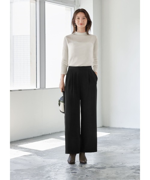 STYLE DELI（スタイルデリ）の「シアーインナーハイネックトップス（Tシャツ/カットソー・レディース・ホワイト/ブラック/オレンジ/ダークグレー/ミント/モカ/ライトベージュ/グリーン系・FREE）」の15枚目の写真