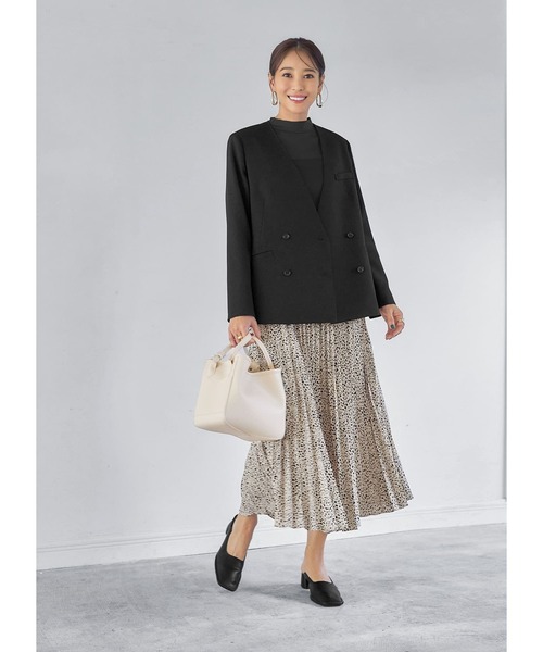 STYLE DELI（スタイルデリ）の「シアーインナーハイネックトップス（Tシャツ/カットソー・レディース・ホワイト/ブラック/オレンジ/ダークグレー/ミント/モカ/ライトベージュ/グリーン系・FREE）」の14枚目の写真