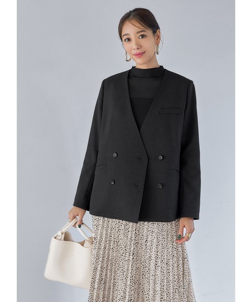 STYLE DELI（スタイルデリ）の「シアーインナーハイネックトップス（Tシャツ/カットソー・レディース・ホワイト/ブラック/オレンジ/ダークグレー/ミント/モカ/ライトベージュ/グリーン系・FREE）」の10枚目の写真