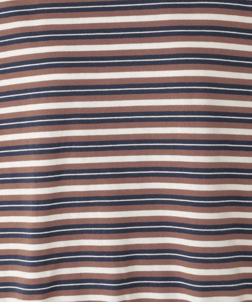 studio CLIP（スタディオクリップ）の「マルチボーダー配色プルオーバー（Tシャツ/カットソー・レディース・ブルー/パープル/モカ・FREE）」の8枚目の写真