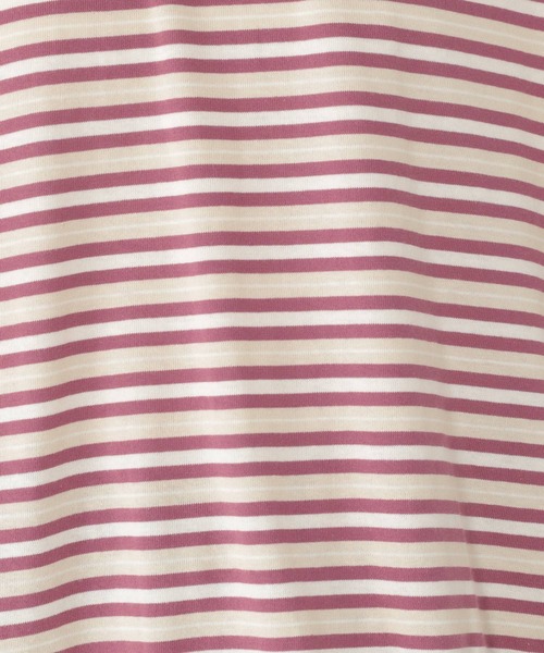 studio CLIP（スタディオクリップ）の「マルチボーダー配色プルオーバー（Tシャツ/カットソー・レディース・ブルー/パープル/モカ・FREE）」の14枚目の写真