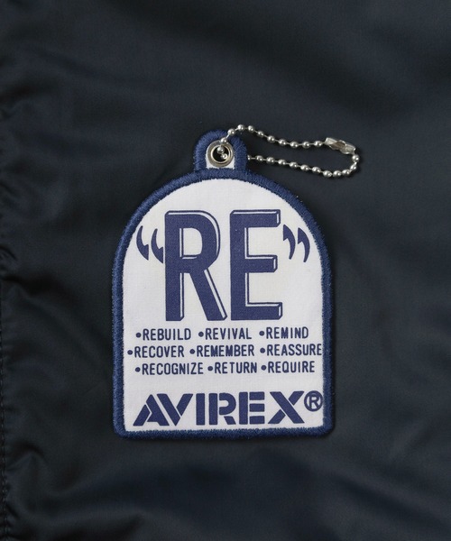 AVIREX(アヴィレックス)の「【AVIREX/アビレックス】ビッグシルエット ステンシルデザイン MA-1 LAST CALL/フライトジャケット(MA-1・メンズ・ダークネイビー・M/L/XL)」の9枚目の写真