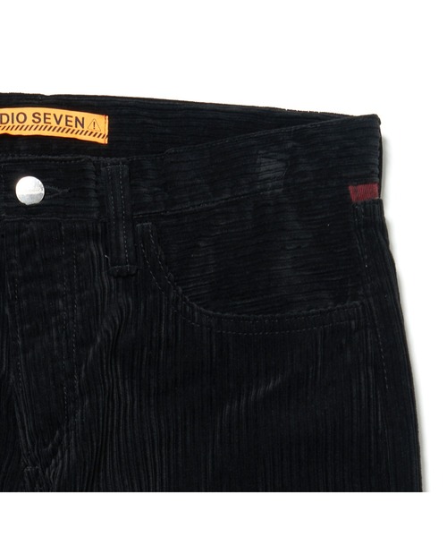 STUDIO SEVEN(スタジオ セブン)の「Border Yoke Corduroy Pants【STUDIOSEVEN/スタジオセブン】(デニムパンツ・メンズ・ベージュ/ブラック・MEDIUM/LARGE)」の4枚目の写真