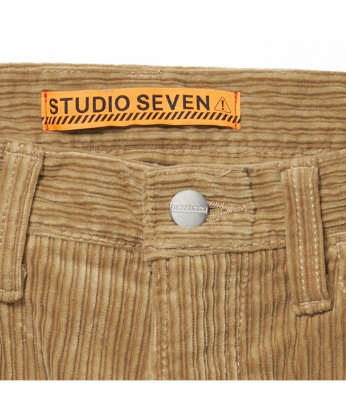 STUDIO SEVEN(スタジオ セブン)の「Border Yoke Corduroy Pants【STUDIOSEVEN/スタジオセブン】(デニムパンツ・メンズ・ベージュ/ブラック・MEDIUM/LARGE)」の7枚目の写真