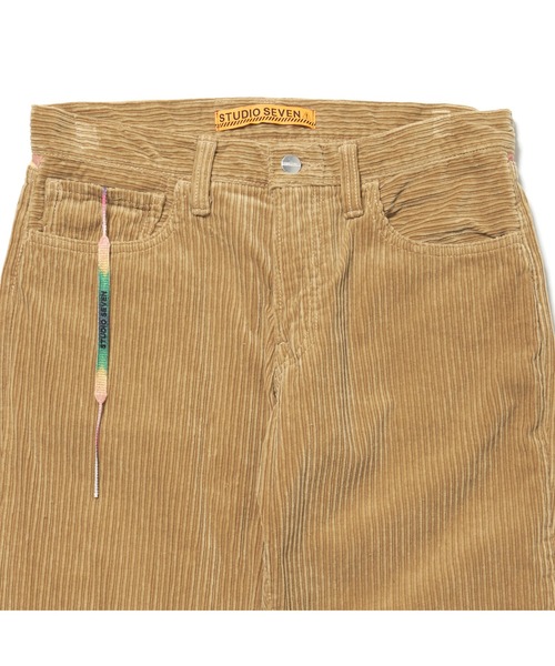 STUDIO SEVEN(スタジオ セブン)の「Border Yoke Corduroy Pants【STUDIOSEVEN/スタジオセブン】(デニムパンツ・メンズ・ベージュ/ブラック・MEDIUM/LARGE)」の10枚目の写真