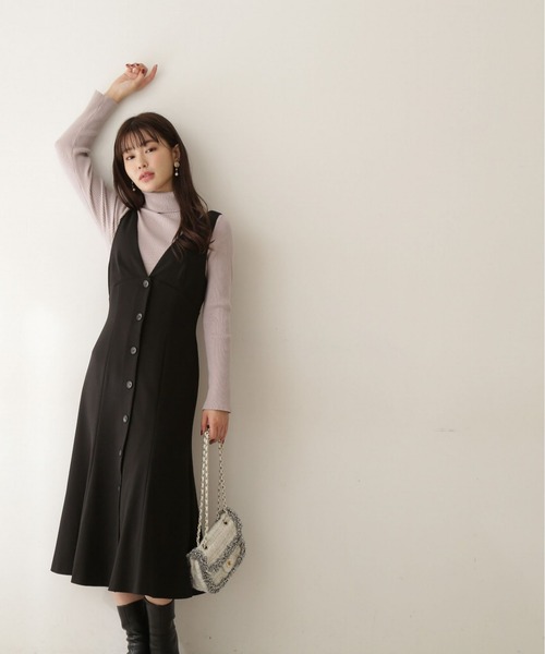 PROPORTION BODY DRESSING（プロポーションボディドレッシング）の「マーメイドジャンスカ / 1212240024（ワンピース・レディース・ブラウン/ブラック/ベージュ・SMALL/MEDIUM）」の4枚目の写真