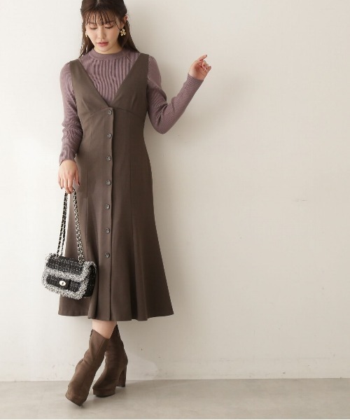 PROPORTION BODY DRESSING（プロポーションボディドレッシング）の「マーメイドジャンスカ / 1212240024（ワンピース・レディース・ブラウン/ブラック/ベージュ・SMALL/MEDIUM）」の6枚目の写真