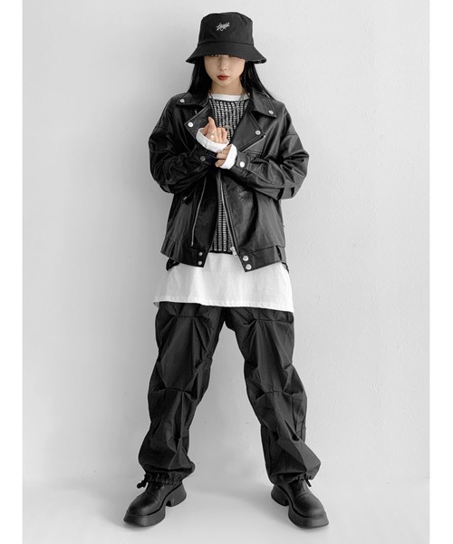 LVEU.（ラブユ.）の「Reversible bucket hat / リバーシブルバケットハット（ハット・レディース・ブラック・FREE）」の3枚目の写真