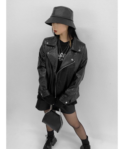 LVEU.（ラブユ.）の「Reversible bucket hat / リバーシブルバケットハット（ハット・レディース・ブラック・FREE）」の7枚目の写真