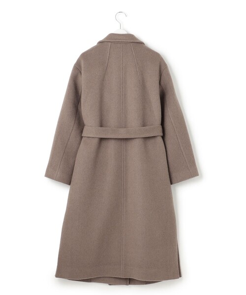 J.PRESS YORK STREET(ジェイプレスヨークストリート)の「【WOMEN】Wフェイスガウンコート(その他アウター・レディース・ブラウン系/グレー系/ライトグレー系・F)」の4枚目の写真