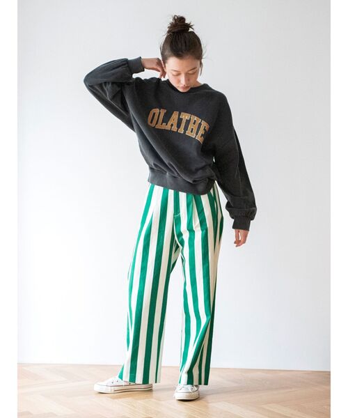 Ungrid（アングリッド）の「OLATHEロゴスウェット（Tシャツ/カットソー・レディース・ピンク/チャコールグレー/グリーン・FREE）」の14枚目の写真