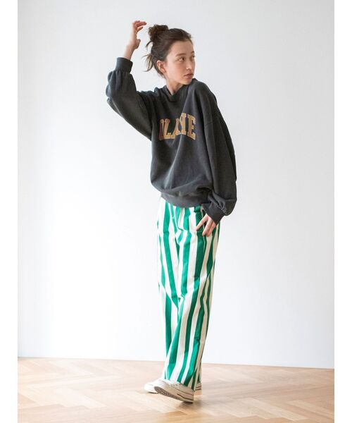 Ungrid（アングリッド）の「OLATHEロゴスウェット（Tシャツ/カットソー・レディース・ピンク/チャコールグレー/グリーン・FREE）」の15枚目の写真