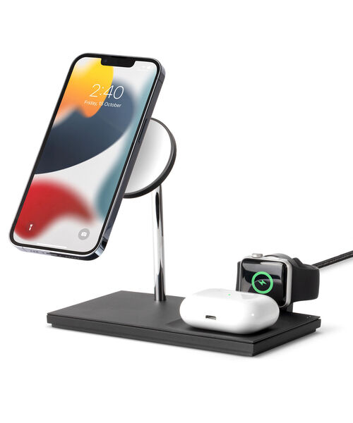 Native Union(ネイティブユニオン)の「NATIVE UNION / SNAP 3-IN-1 MAGNETIC WIRELESS CHARGER(スマホグッズ・メンズ・ブラック・ONE SIZE)」の2枚目の写真
