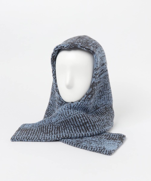 ALLEGE（アレッジ）の「ALLEGE　Mix Knit Hoodie（ニットキャップ/ビーニー・レディース・ライトブルー/オレンジ系その他・1）」の6枚目の写真