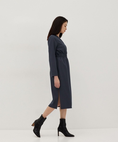 Love,Bonito（ラブボニート）の「メリダ フォールドオーバーVネックコラムドレス（ワンピース・レディース・パープル/ブルー・MEDIUM/SMALL/X-SMALL/LARGE）」の20枚目の写真