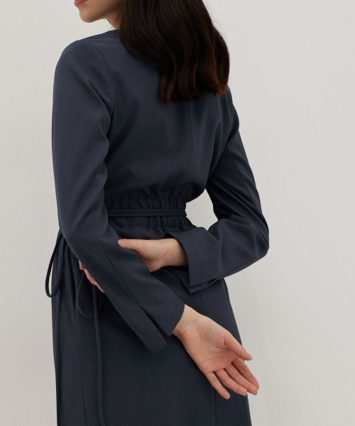 Love,Bonito（ラブボニート）の「メリダ フォールドオーバーVネックコラムドレス（ワンピース・レディース・パープル/ブルー・MEDIUM/SMALL/X-SMALL/LARGE）」の22枚目の写真