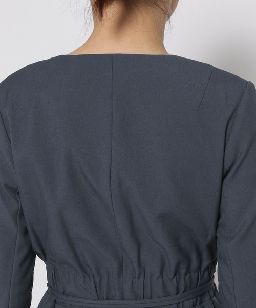 Love,Bonito（ラブボニート）の「メリダ フォールドオーバーVネックコラムドレス（ワンピース・レディース・パープル/ブルー・MEDIUM/SMALL/X-SMALL/LARGE）」の6枚目の写真