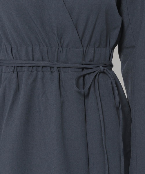 Love,Bonito（ラブボニート）の「メリダ フォールドオーバーVネックコラムドレス（ワンピース・レディース・パープル/ブルー・MEDIUM/SMALL/X-SMALL/LARGE）」の11枚目の写真