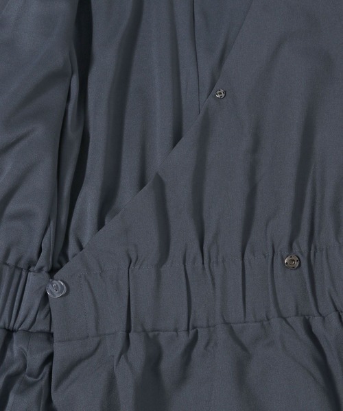 Love,Bonito（ラブボニート）の「メリダ フォールドオーバーVネックコラムドレス（ワンピース・レディース・パープル/ブルー・MEDIUM/SMALL/X-SMALL/LARGE）」の12枚目の写真