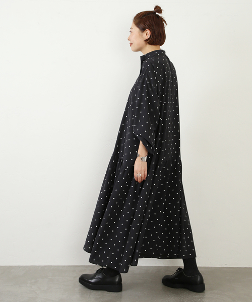 JOURNAL STANDARD LUXE(ジャーナルスタンダード ラックス)の「ドット ティアードワンピース(ワンピース・レディース・ブラック・FREE)」の9枚目の写真