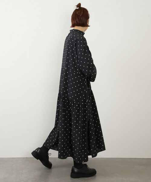 JOURNAL STANDARD LUXE(ジャーナルスタンダード ラックス)の「ドット ティアードワンピース(ワンピース・レディース・ブラック・FREE)」の11枚目の写真