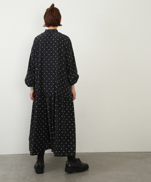 JOURNAL STANDARD LUXE(ジャーナルスタンダード ラックス)の「ドット ティアードワンピース(ワンピース・レディース・ブラック・FREE)」の12枚目の写真