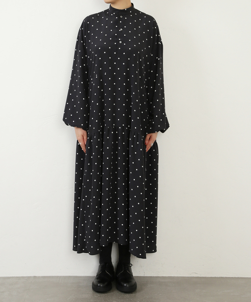 JOURNAL STANDARD LUXE(ジャーナルスタンダード ラックス)の「ドット ティアードワンピース(ワンピース・レディース・ブラック・FREE)」の13枚目の写真