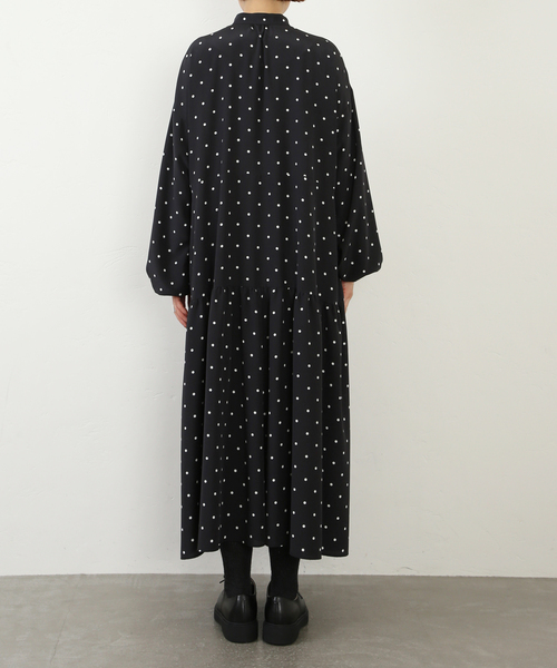JOURNAL STANDARD LUXE(ジャーナルスタンダード ラックス)の「ドット ティアードワンピース(ワンピース・レディース・ブラック・FREE)」の15枚目の写真