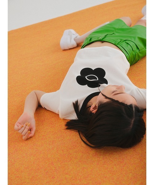 LILY BROWN（リリーブラウン）の「【WEB・リミテッドコンセプトストア限定カラー】【LILY BROWN×MARY QUANT】バリエーションクロップドTシャツ（Tシャツ/カットソー・レディース・ブラック/その他/ミント/オレンジ・FREE）」の9枚目の写真