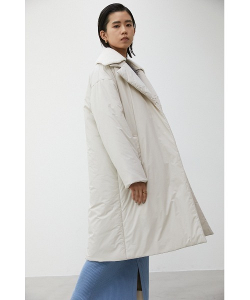 crie conforto（クリーコンフォルト）の「中綿テーラードコート（その他アウター・レディース・アイボリー/ネイビー・FREE）」の3枚目の写真