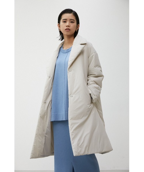 crie conforto（クリーコンフォルト）の「中綿テーラードコート（その他アウター・レディース・アイボリー/ネイビー・FREE）」の4枚目の写真