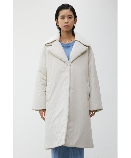 crie conforto（クリーコンフォルト）の「中綿テーラードコート（その他アウター・レディース・アイボリー/ネイビー・FREE）」の6枚目の写真