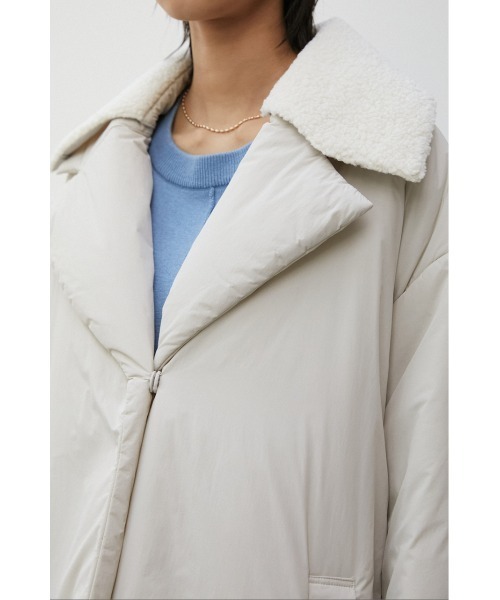 crie conforto（クリーコンフォルト）の「中綿テーラードコート（その他アウター・レディース・アイボリー/ネイビー・FREE）」の9枚目の写真