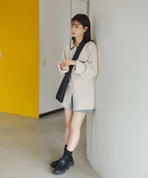 Kastane(カスタネ)の「【2023SSアイテム】キルティングショルダーBAG(ショルダーバッグ・レディース・ブラック/アイボリー・FREE)」の12枚目の写真