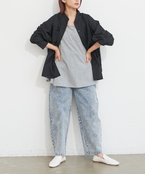 Libra Cue(リブラ キュー)の「ルーズシルエットポケットシャツ(シャツ/ブラウス・レディース・イエロー/ネイビー/オフホワイト/ブラック・FREE)」の22枚目の写真