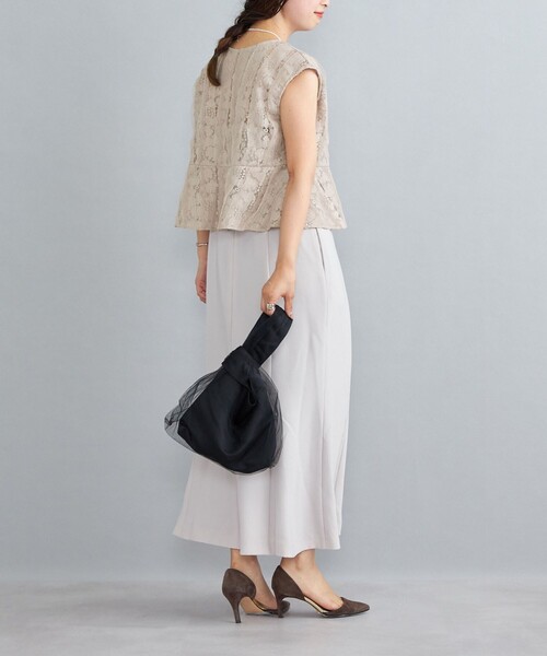 SHIPS（シップス）の「kaene:チュール ドッキング ハンドバッグ 2（クラッチバッグ・レディース・ブラック/ベージュ・ONE SIZE）」の14枚目の写真
