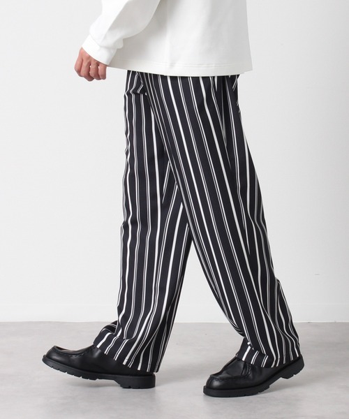 Art re A select（アトリエセレクト）の「Drape Georgette Whole Pattern Wide Pants/ドレープジョーゼット 総柄 リラックスフィット センタープリーツ ワイドパンツ（その他パンツ・メンズ・ブラック系その他2/グレー系その他/ブラウン系その他/ブラック系その他/ブラック系その他3/ブラウン系その他2・M/L）」の4枚目の写真