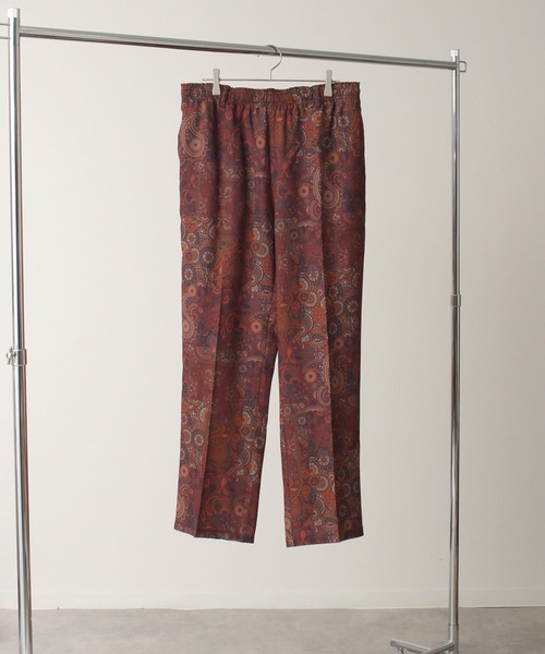 Art re A select（アトリエセレクト）の「Drape Georgette Whole Pattern Wide Pants/ドレープジョーゼット 総柄 リラックスフィット センタープリーツ ワイドパンツ（その他パンツ・メンズ・ブラック系その他2/グレー系その他/ブラウン系その他/ブラック系その他/ブラック系その他3/ブラウン系その他2・M/L）」の12枚目の写真