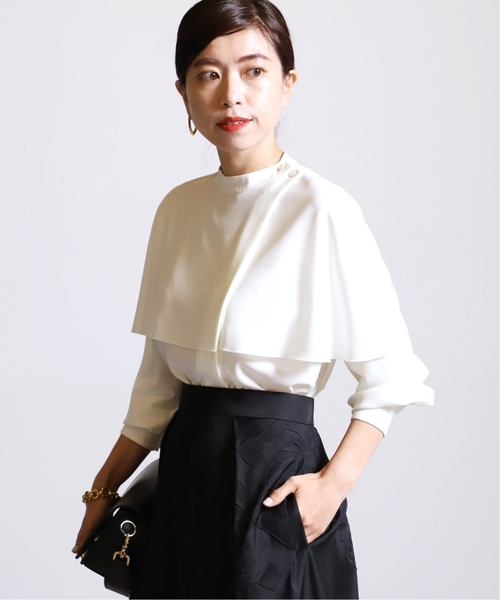 VERMEIL par iena バックサテンケープブラウス VERMEIL par iena 23SS