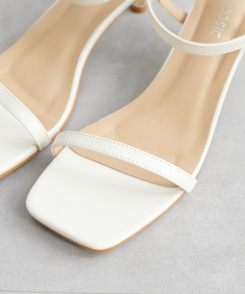 ラインピンヒールサンダル