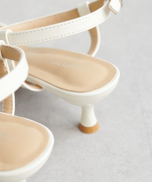 ラインピンヒールサンダル