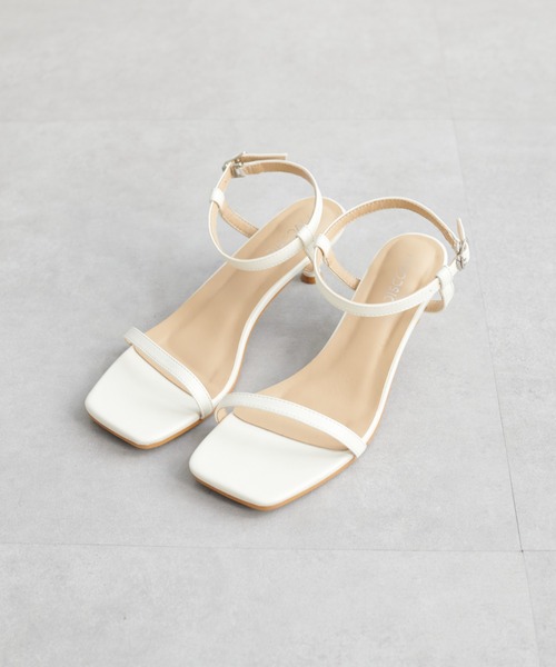ラインピンヒールサンダル